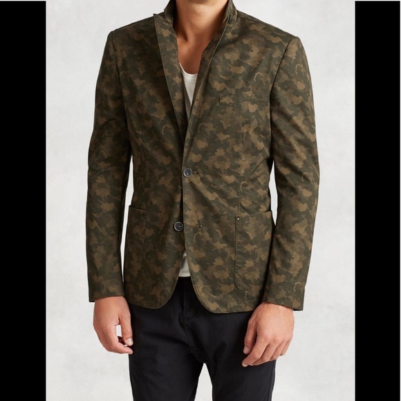 John Varvatos Cotton Camo Jacket 